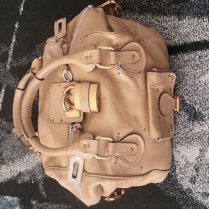 AUTHENTIC !! Chloe Pebbled Leather Front Pocket Paddington bag